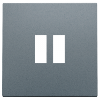 niko afwerkingsset voor dubbele usb-a lader , blue grey coated (220)