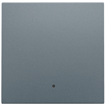 NIKO PURE niko set de finition avec lentille pour interrupteur électronique ou bouton-poussoir simple, blue grey coated