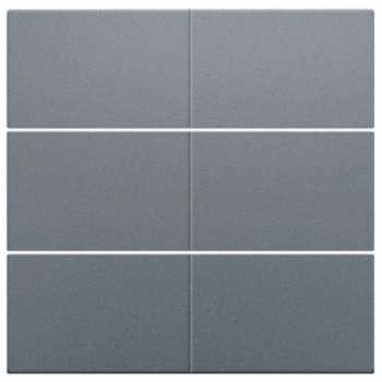 niko afwerkingsset voor 6-voudige potentiaalvrije drukknop 24v blue grey coated (220)