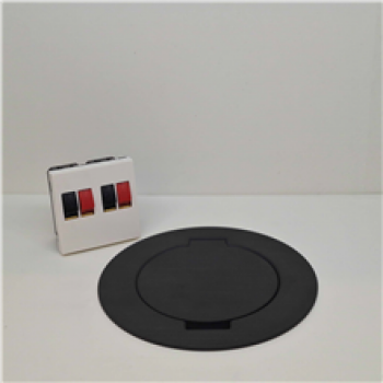 ROUND TAIL arpi ip64 pour 2 haut parleurs avec couvercle à charnière (03)