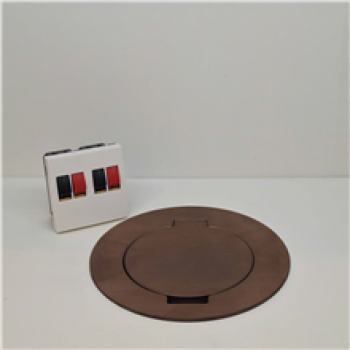 ROUND TAIL arpi ip64 pour 2 haut parleurs avec couvercle à charnière (17)