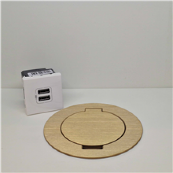 ROUND TAIL arpi ip64 vloerstopcontact 2 x usb charger met klapdeksel (06)