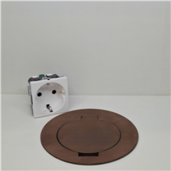 ROUND TAIL arpi vloerstopcontact ip64 2 polig met randaarding (schuko) en klapdeksel (17)