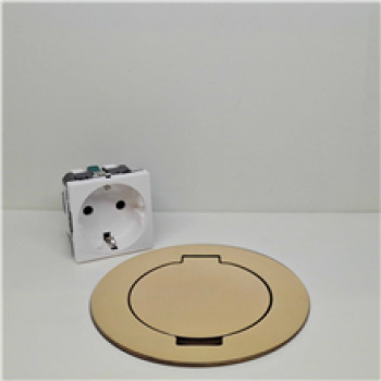 ROUND TAIL arpi vloerstopcontact ip64 2 polig met randaarding (schuko) en klapdeksel (23)