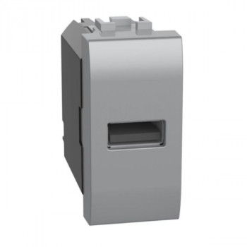 BTICINO living light usb contactdoos type a 15w 1 module (alu)