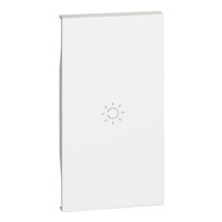 living now toets met lichtsymbool voor 2 modules wit