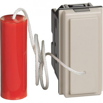 BTICINO living now poussoir à tirage complet 1 module sable