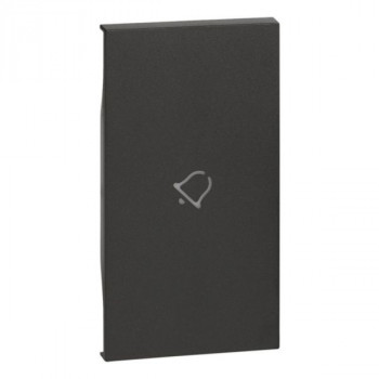 BTICINO living now toets voor bediening met belsymbool 2 modules zwart