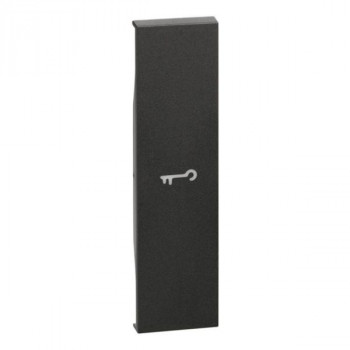 BTICINO living now toets met sleutelsymbool 1 module zwart BTICINO living now toets met sleutelsymbool 1 module zwart
