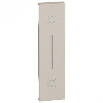 BTICINO living now toets voor dubbele drukknop 1 module zand