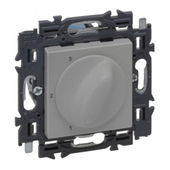 LEGRAND valena commande ventilation 3 positions 1-2-3 alu LEGRAND valena commande ventilation 3 positions 1-2-3 alu