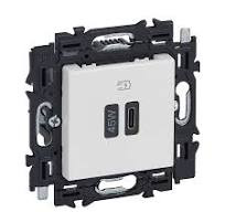 LEGRAND valena next usb type c oplader 45w power delivery white LEGRAND valena next usb type c oplader 45w power delivery white