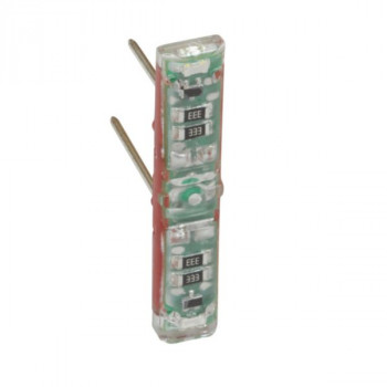 LEGRAND mosaic easyled wit 230v controle functie verdeelde fasebekaling rode behuizing