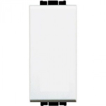 BTICINO living light dubbele drukknop 10a 250v 1polig no+no (wit)