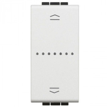BTICINO living light with netatmo rolluikbediening schakelaar 1 module wit BTICINO living light with netatmo rolluikbediening schakelaar 1 module wit