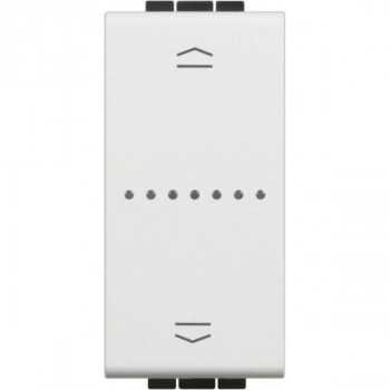 BTICINO living light with netatmo rolluikbediening vergrendels 1 module wit BTICINO living light with netatmo rolluikbediening vergrendels 1 module wit