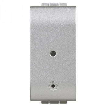 BTICINO living light with netatmo geconnecteerde module contactdoos 1 module alu BTICINO living light with netatmo geconnecteerde module contactdoos 1 module alu