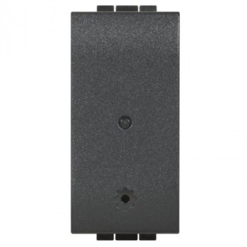 BTICINO living light with netatmo geconnecteerde module contactdoos 1 module zwart BTICINO living light with netatmo geconnecteerde module contactdoos 1 module zwart