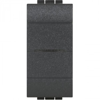 living light with netatmo interrupteur-variateur 150w avec neutre 1 module noir