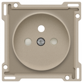 afwerkingsset stopcontact met penaarde voor rocker en toggle champagne coated (157)