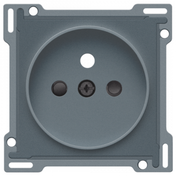 NIKO afwerkingsset stopcontact met penaarde voor rocker en toggle blue grey coated (220)