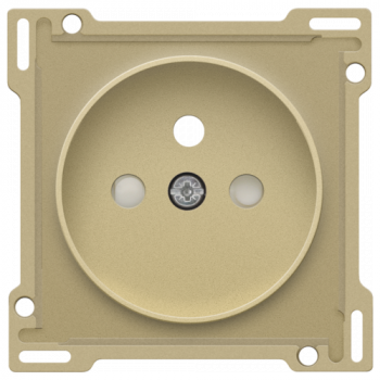 NIKO afwerkingsset stopcontact met penaarde voor rocker en toggle gold coated (221)