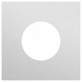 plaque recouvrement simple pour prise niko rocker et toggle alu grey brushed (code155)