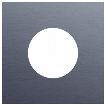 NIKO afdekplaat enkelvoudig voor stopcontact rocker-toggle alu blue grey brushed (226)