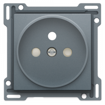 NIKO afwerkingsset blue grey coated voor stopcontact met aarding 21mm (code 220)