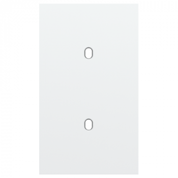 afdekplaat tweevoudig verticaal 60mm voor 2 enkelvoudige schakelfuncties toggle steel white coated (154)