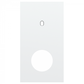 afdekplaat tweevoudig verticaal 71mm voor 1 enkelvoudige schakelfunctie en 1 stopcontact toggle steel white coated (154)