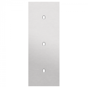 afdekplaat drievoudig verticaal 71mm voor 3 enkelvoudige schakelfuncties toggle alu grey brushed (155)