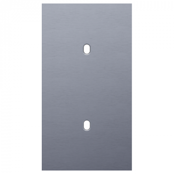 NIKO plaque de recouvrement double vertical 71mm pour 2 fonctions simple toggle alu blue grey brushed (226)