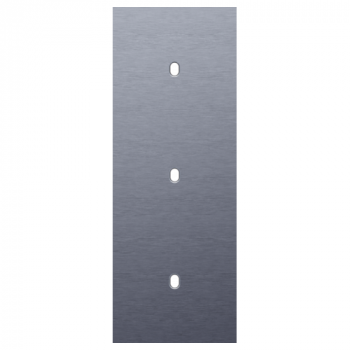 NIKO plaque de recouvrement triple vertical 71 mm pour 3 fonctions simple toggle alu blue grey brushed (226)