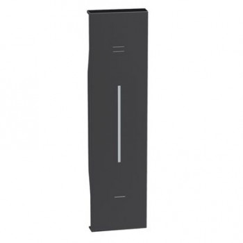 living now touche pour variateur 1 module noir