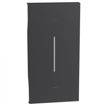 living now touche pour variateur noir 2 modules