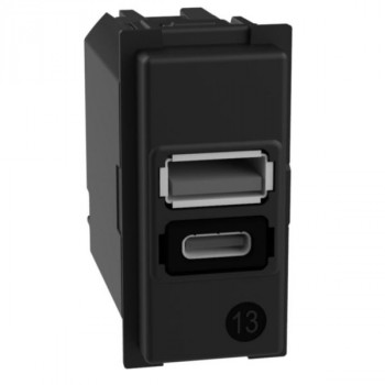 living now 2 prises usb type a + c 15w