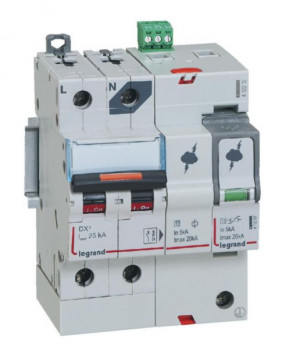 LEGRAND overspanningsbeveiliger + automaat 1p+n 20ka t2 2.5 kv 320v
