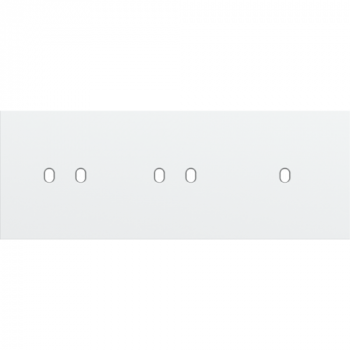 plaque de recouvrement triple horizontal 71 mm pour 2 fonctions double et 1 fonctionsimple toggle steel white coated (154)