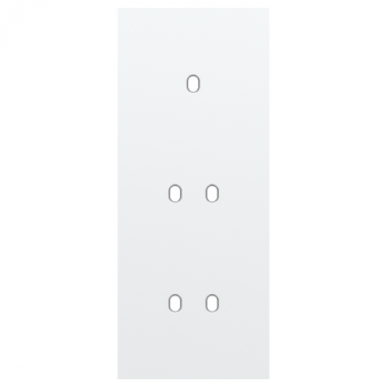 NIKO plaque de recouvrement triple vertical 60 mm pour 1 fonction simple 2 fonctions double toggle steel white coated (154)