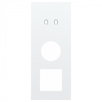 afdekplaat drievoudig verticaal 60mm voor 1 tweevoudig schakelfunctie toggle, 1 stopcontact, 1 functie 45 x 45 steel white coated (154)