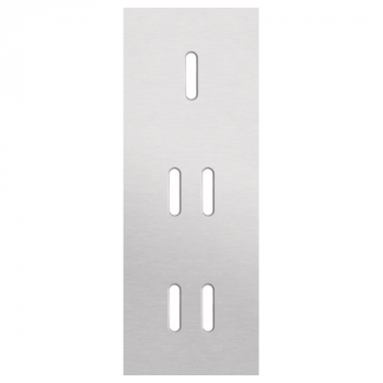 NIKO afdekplaat drievoudig verticaal 71mm voor 1 enkelvoudig en twee tweevoudige schakelfunctie rocker alu grey brushed (code 155)