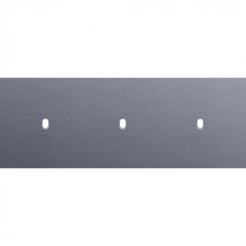 plaque de recouvrement triple horizontal 71 mm pour 3 fonctions simple commutation toggle alu blue grey brushed (226)