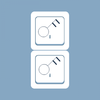 BTICINO interrupteur bipolaire double (complet) vertical BTICINO interrupteur bipolaire double (complet) vertical