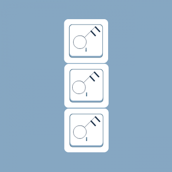 BTICINO interrupteur bipolaire triple (complet) vertical BTICINO interrupteur bipolaire triple (complet) vertical