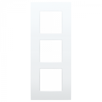 niko afdekplaat drievoudig verticaal intense white gelakt