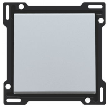 niko plaque centrale pour interrupteur ou poussoir simple sterling coated (121)