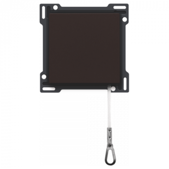 niko plaque centrale pour interrupteur à tirette dark brown coated (124)