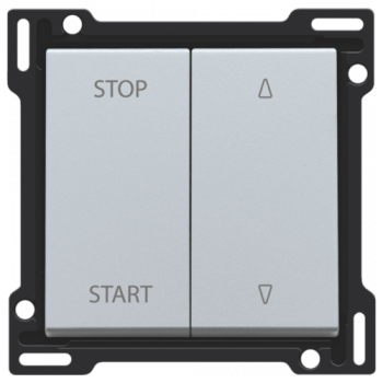 niko set de finition pour interrupteur pour volets à verrouillage électrique sterling coated (121)