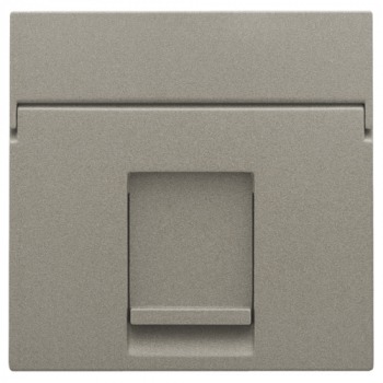 niko centraalplaat data voor 1 x rj aansluiting utp cat 5e vlak bronze coated (123)